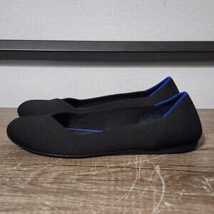 Rothy's The Flat Women's Round Toe Ballet Flats Shoes Size 7.5 Black